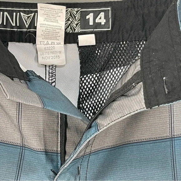 Univibe AMPHIBIOUS Walking Short  Boardshort WATER Swimming Blue L sz 14 - Picture 5 of 10